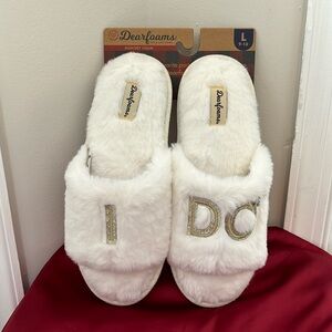 NEW Dearfoams Bridal Slippers